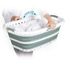 Beldray Saliekams veļas grozs LA072979GRNFEU7, 37L, Zaļ&scaron;, 66x44x24cm, divvirzienu rokturi, saliekams dizains