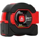 Uni-T Mērlente LM40T, 40m lāzera mērījums, 5m lentes mērījums, precizitāte +/- 2mm, 1.2 displejs, 2 x 1.5V baterijas