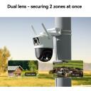 Imou Cruiser Dual 2C 4G IP p&ouml;&ouml;rdkaamera videovalveks 6MP 3+3MP dual lens IR 30m AI IPC-S7XCP-6M1TED valge