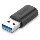 Lindy 41904 USB adapteris, 1 USB-C, 1 USB 3.2, juodas, 24.4x15.5x9.6mm