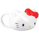 Paladone Hello Kitty krūze PP13154HK, 300ml, balts/rozā, veidota kā Hello Kitty galva ar bantīti