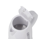 Elektriline veekeetja 1600W 1L roostevabast terasest ja polüpropüleenist korpus 360° pöörleva alusega valge AD1272 Adler