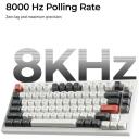 Keychron клавиатура Q1U-M1 75% беспроводная механическая клавиатура, 8K частота опроса, RGB LED подсветка