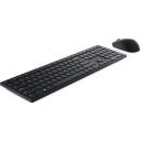 Dell Pro Klaviatuur ja Hiir KM5221W, 2.4GHz, 3 nuppu, USB traadita, akud kaasas, must