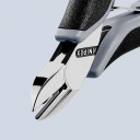 Elektronikas diagonālie griezēji, KNIPEX, 77 12 115 ESD, ESD aizsardzība, cietība 62 HRC, ergonomiski rokturi