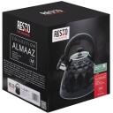Resto Kettle 90610 3L, Roostevaba teras, Klaasist kaas, Ergonomiline k&auml;epide, Sobib induktsioonile