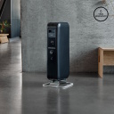 Масляный обогреватель мощностью 1000 Вт с тремя уровнями нагрева для помещений площадью 12–16 m² черный AB-H1000DN Mill