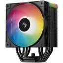Deepcool protsessori jahuti AG500 BK ARGB V2 R-AG500-BKAMMN-GJD, 67.88 cfm, 1 ventilaator, PWM tugi, 5 soojus toru, RGB LED