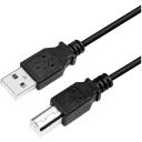 Logilink USB kabelis CU0009B, 5m, EMI aizsardzība, USB-A vīrie&scaron;u, USB-B vīrie&scaron;u