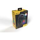 Tracer Austiņas TRASLU47524, 110dB, 32&Omega;, 2m, 20Hz-20KHz, RGB fona apgaismojums, pīts kabelis, elastīga galvas stīpa