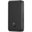 Baseus Magnetinis Mini Powerbank P10022107113-00, 5000 mAh, 20 W, USB Type C, juodas, belaidis įkrovimas, su indikatoriumi