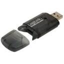 Logilink Kar&scaron;u lasītājs CR0007, 480 Mbit/s, USB 2.0, atbalsta SD, SDHC, MMC, RS-MMC, ceļojumiem piemērots dizains