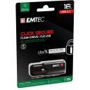 Emtec USB zibatmiņa B120 ECMMD16GB123, 16GB, USB 3.2 Gen1, 100Mbps, 20Mbps, melna, plastmasa, &scaron;ifrē&scaron;ana