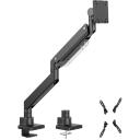 Maclean MC-968 divu roku monitora stiprinājuma roka, 17-57", 27 kg, pilna kustība, maksimālais VESA 200x200