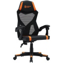Gaming chair with mesh backrest 90&deg;&ndash;135&deg; adjustable backrest Class-3 gas lift up to 120 kg Flow MCH01 Black-Orange CNE-MCH01 CANYON