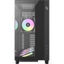 Gamemax Korpus NEX C53 BK, 1 x 3.5", 1+1 x 2.5", 7, ATX/BTF, 2 x USB 3.0, 1 x USB-C, 1 x k&otilde;rvaklapid