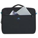 Rivacase Kott REGENT 16"/8087BLACK, 1, Messenger kott, 16", 410x50x310mm, must, eestasku, &otilde;lavarre rihm, k&auml;epide