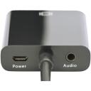 Digitus HDMI kuni VGA muunduradapter DA-70461, 1080p, 1xVGA, 3,5mm audio, must