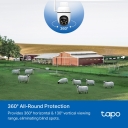 TP-Link Tapo C501GW 4G LTE lauko pasukama ir pakreipiama IP kamera 1080P Full HD 360&deg; panorama IP66 Balta