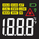 Infrasarkanais termometrs -50C +600C YT-73200 YATO