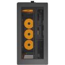 Montech Korpus HS01 PRO (B), Midi Tower, 2x USB 3.0, 2x 120mm tagumise ventilaatorid, 3x 120mm alumised ventilaatorid