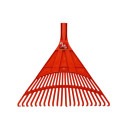 Dārza lapu grābeklis ar 22 zobiņiem, koka kāts, darba platums 50 cm, AW60222, AWTOOLS