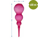 Trīskār&scaron;s laistī&scaron;anas globuss, BIOOGROD, 720995, caurspīdīgs rozā, 600 ml