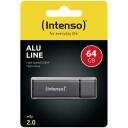 Intenso USB m&auml;lupulk 3521491 64 GB, USB 2.0, lugemise kiirus 28 MB/s, kirjutamise kiirus 6.5 MB/s, alumiinium, antriit