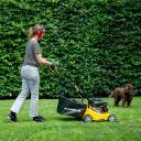 Zāles pļāvējs 132cc, POWERPLUS, POWEG60219, 390 mm griešanas platums, 3 augstuma iestatījumi, 500 m² zālienam