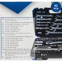 Tool Set, SCHEPPACH, SCH-4821-5, 82 pcs, 1/4" and 1/2" connections, durable case