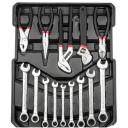 Instrumentu komplekts koferī, 419gab., PROF; SK-419-03 SILVER