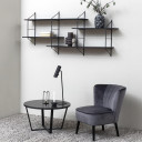 Kafijas galdiņ&scaron; AMBLE D77xH44cm, melns marmors AC85723 Allit