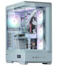 Zalman P50 DS White, datortehnika, P50 DS White, 3x3.5'', 2x2.5'', 1x120mm ARGB ventilators, 7 PCI sloti