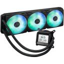 Asus Prime LC 360 ARGB LCD dzesētājs 90RC00Z1-B0EAY0, 3 ventilatori, 2500 RPM, 77.22 CFM, 36.5 dB, 12 V, 1100 mA, 240 mm, 490 mm