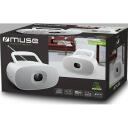 Muse Pārnēsājamais radio CD atskaņotājs MD-202RDW, 230V, 1.6kg, FM/MW, LED displejs, 6 x C tips, balts