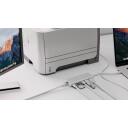 Goobay dokstacija 76788, 1xHDMI 4k30Hz, 1xRJ45, 2xUSB-A 3.2, 1xUSB-C 3.2, 1xSD kar&scaron;u lasītājs, sudraba
