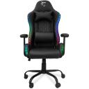 White Shark INDIANAPOLIS spēļu krēsls, INDIANAPOLIS, melns, PU, 320mm, 90&deg;&ndash;180&deg;, 120kg, 47&ndash;57cm, RGB apgaismojums