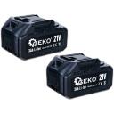 Geko triecienurbjma&scaron;īna G80669, 350 Nm, 21V, 2x3.0Ah, bez oglī&scaron;u motors, 1/2" čaks, līdz 3800 apgr./min, 14-22 mm uzgaļi, lādētājs