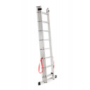 ALUMINIUM TRIPLE SECTION MULTI-PURPOSE LADDER 3x8 150kg AW23080 AWTOOLS