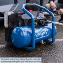 Aku kompressor C-ACT160/6-X, karkass, GEN2, Scheppach, 5906175900, 410 x 333 x 325 mm, 8 bar, 6 l, 130 l/min, 2,5 m, 96 dB (A), 2x 20 V (40 V), 10 kg
