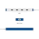 Hyper HyperDrive Flex 4 Port USB-C centrmezgls, HD5201BUGL, 4 porti, 80mm, 35mm