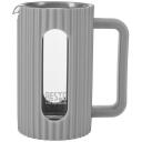 Resto French Press 90532, 0.6 L, pelēka, borosilikāta stikls, nerūsējo&scaron;ā tērauda filtrs, plastmasas vāks, ergonomiska rokturis