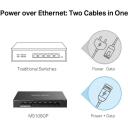 Mercusys Darbo komutatorius MS108GP, 8x 10/100/1000 Mbps, 7 PoE+ prievadai, 65 W, Valdomas, Metalinis korpusas, Plug and Play