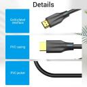 Vention HDMI кабель 8K/3M AANBI, 3м, 48Gbit/s, 2.1, 3D, eARC, OFC, золотые разъемы
