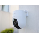 Ezviz H8C CS-H8C-3MP Wi-Fi Āra IP65 3MP 2K Gudrā Pan & Tilt 360 Kamera MicroSD / Nakts Redzamība Balta