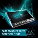 Silicon Power Ace A55 2.5" SP512GBSS3A55S25, 512 GB, SATA III, 3D TLC, 500 MB/s, 450 MB/s, 5 V, 1500 G, 20 G, melns