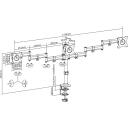 Digitus kolmekordne monitori statiiv DA-90362, 27'', 8kg, 3 monitori, 360&deg; p&ouml;&ouml;ramine, integreeritud kaablite haldus