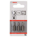 Torx uzgaļi T8, īpa&scaron;i cieti, 25mm, 3 gab., 2607001601, BOSCH