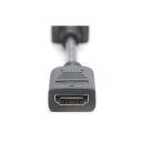 Digitus DisplayPort adapter AK-340400-001-S, 15cm, HDMI A Naine, must, video