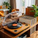 Adler Plaatide m&auml;ngija AD 1914w, 33.3 RPM, 45 RPM, 75 RPM, USB, Bluetooth 5.4, 2x0.8 W k&otilde;larid